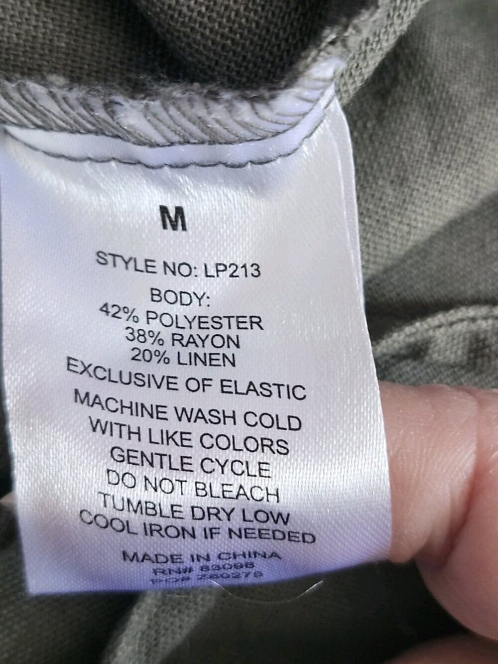 ci sono linen blend pants medium lightweight cooling - Picture 4 of 11